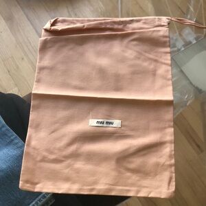 Miu miu dust bag 12.5x9.25 inches